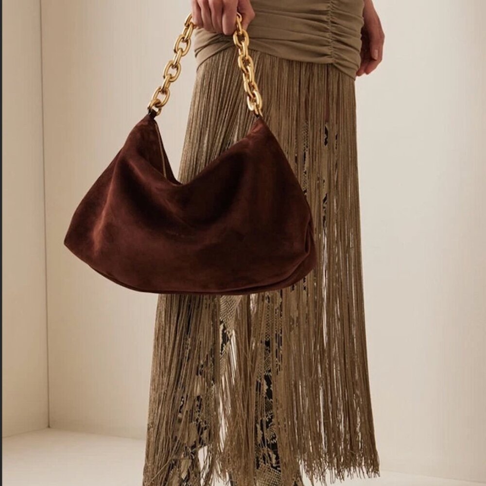 KHAITE Clara Bag in Coffee Suede NWT $2700 - Picture 5 of 5